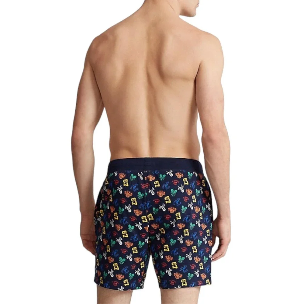 Polo Ralph Lauren All‎ Over Athletic Print Knit Sleep Shorts Men's Size Medium